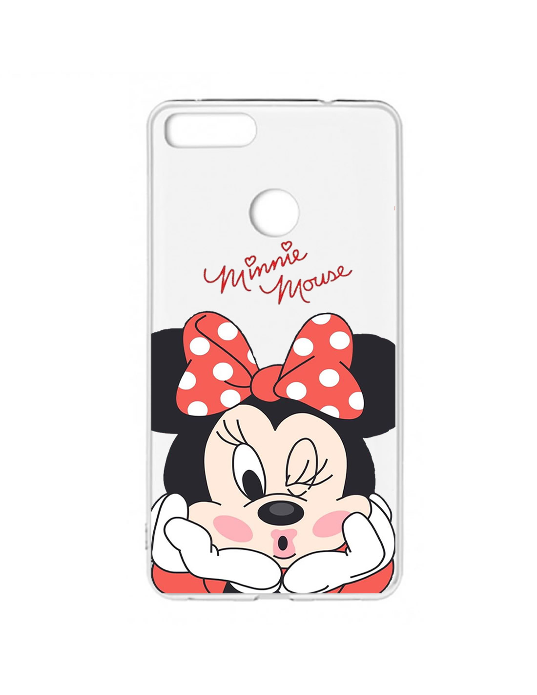 Funda Carcasa silicona transparente Minnie Mouse Huawei Smart