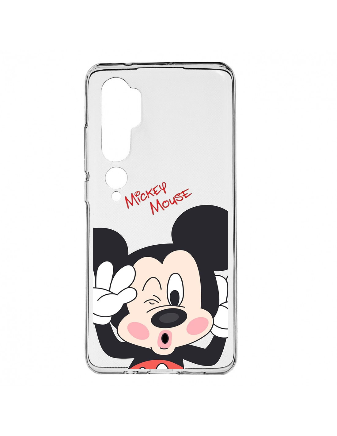 Funda Carcasa silicona Transparente Mickey Mouse Xiaomi Mi 10 / Mi 10 Pro