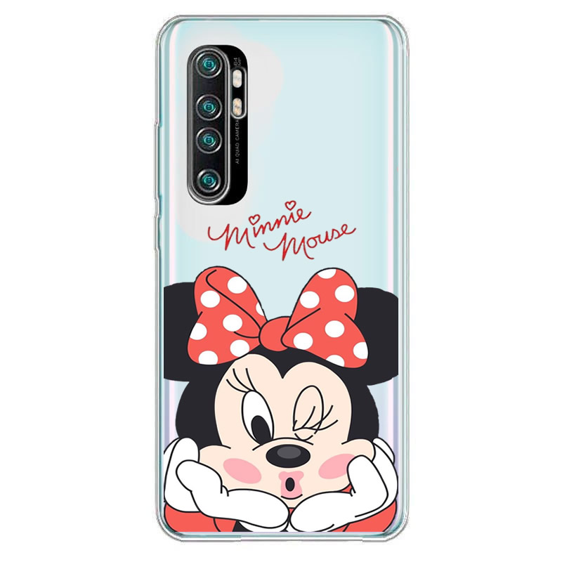 Funda Carcasa silicona Transparente Minnie Mouse Xiaomi Mi Note 10 Lite